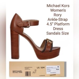 Michael Kors Rory Ankle Strap Platforms Size 10
